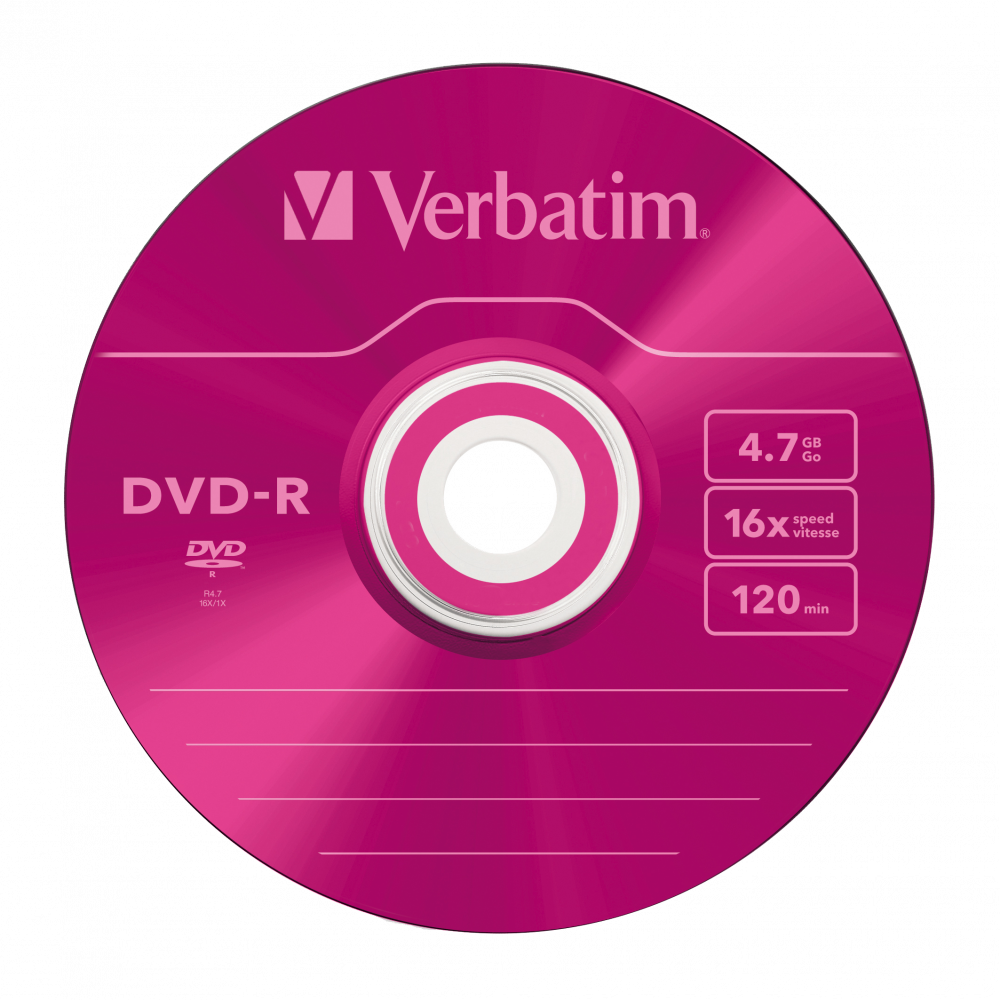 43557 DVD-R Colour Global Disc Surface Pink
