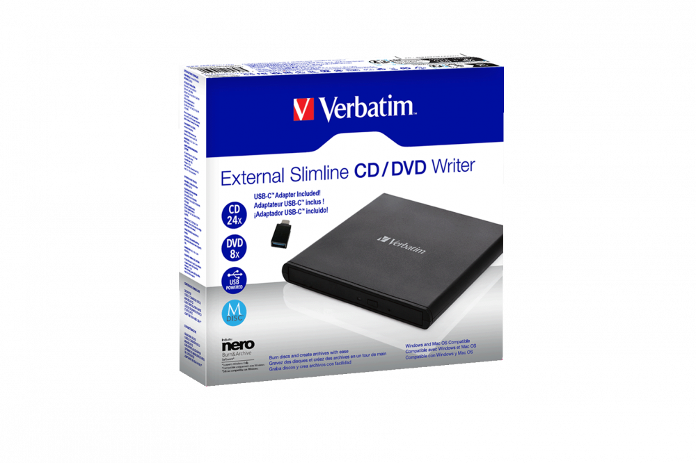 External Slimline CD/DVD Writer CD/DVD Writer