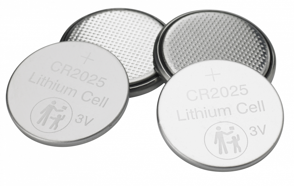 CR2025 Pilas planas de litio 3 V (paquete de 4)