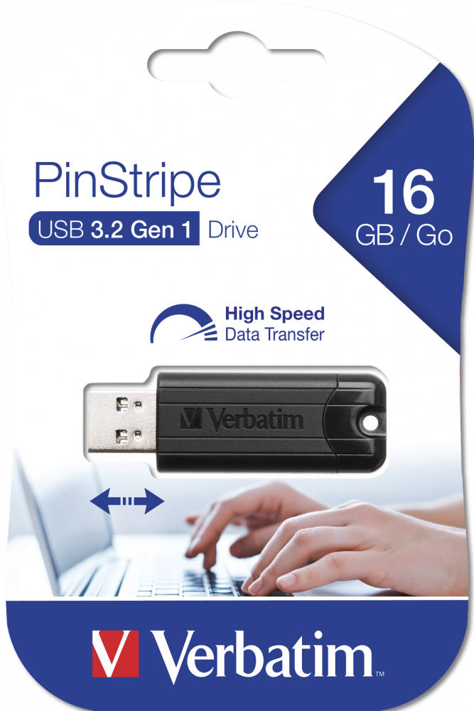PinStripe USB Drive USB 3.2 Gen 1 - 16GB