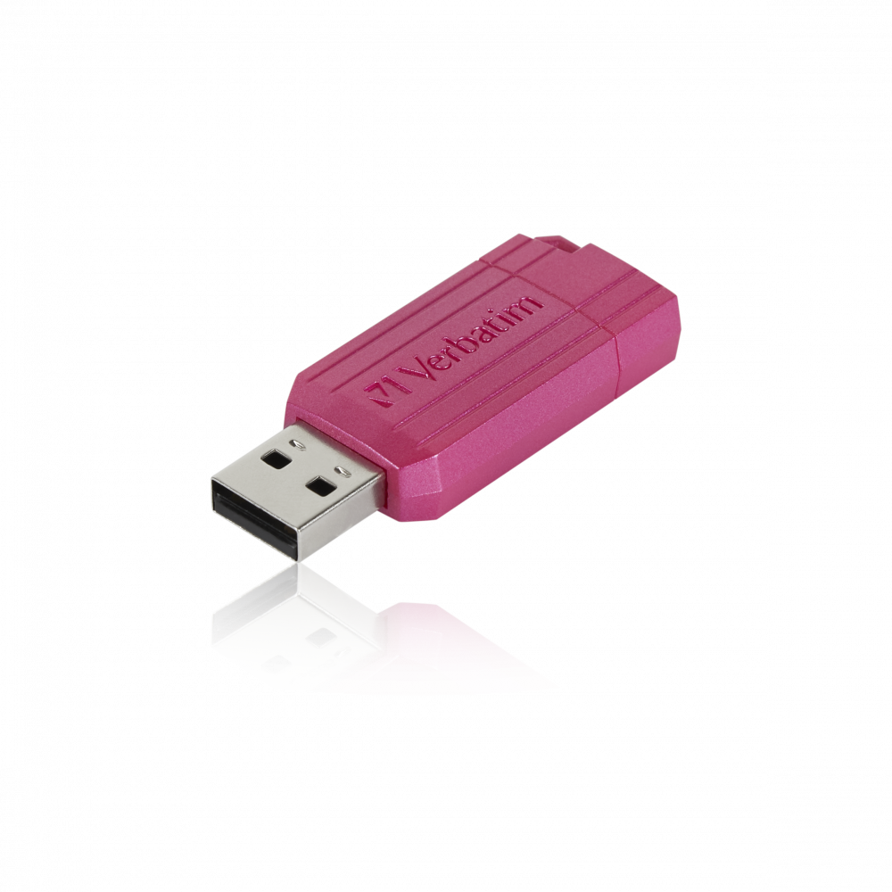 Unidad PinStripe USB de 16 GB Rosa intenso