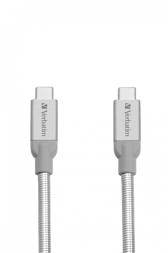 Cable Sync 'n' Charge USB 3.1 Gen 2 PLATEADO 30cm, de USB-C a USB-C