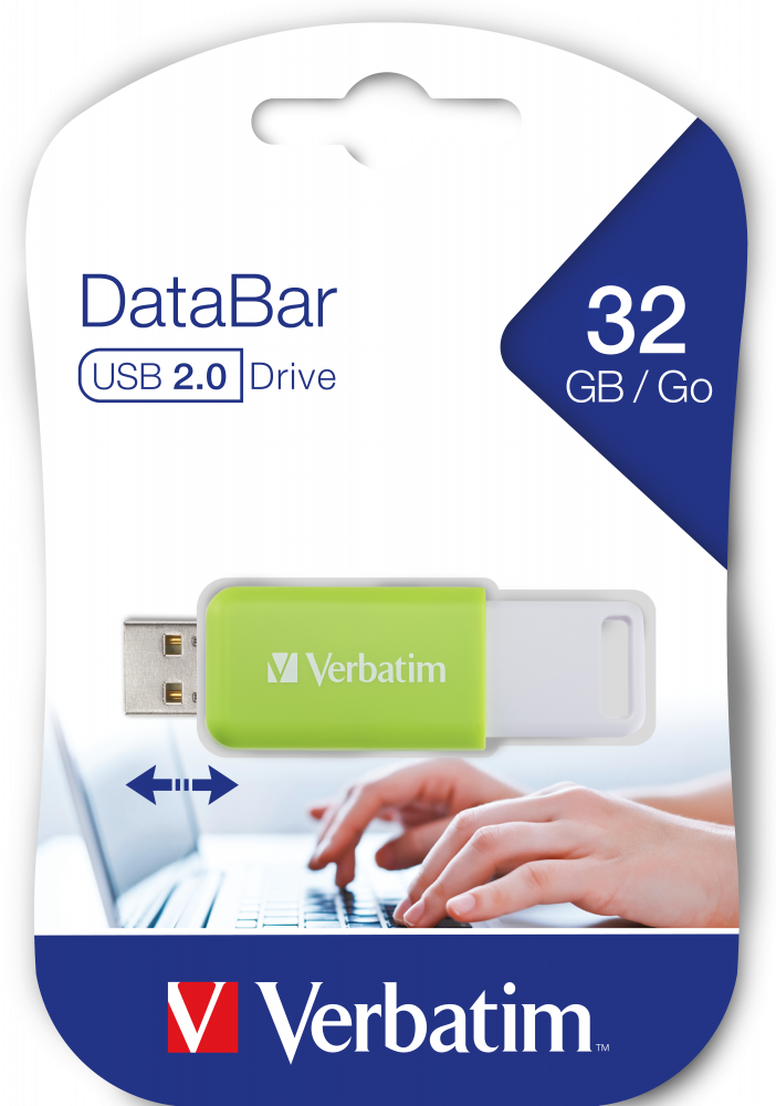 Memoria USB DataBar 32 GB Verde