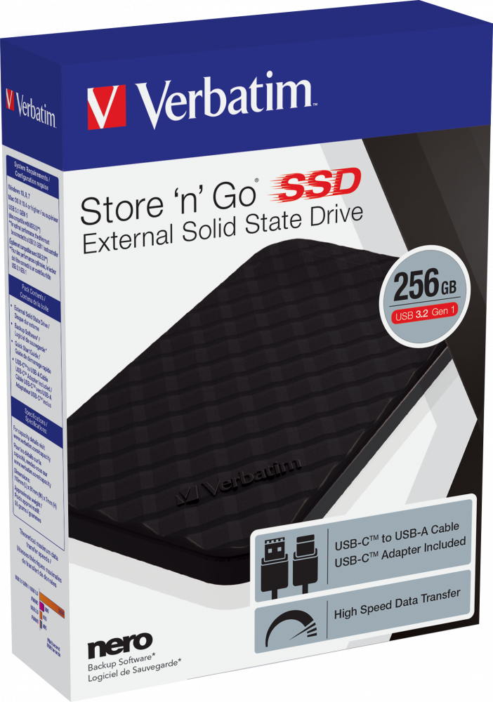SSD Store 'n' Go portátil USB 3.2 GEN 1 de 256 GB