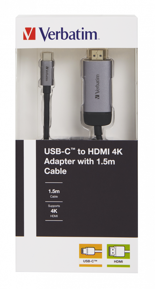 Adaptador USB-C™ a HDMI 4K con cable de 1,5 m